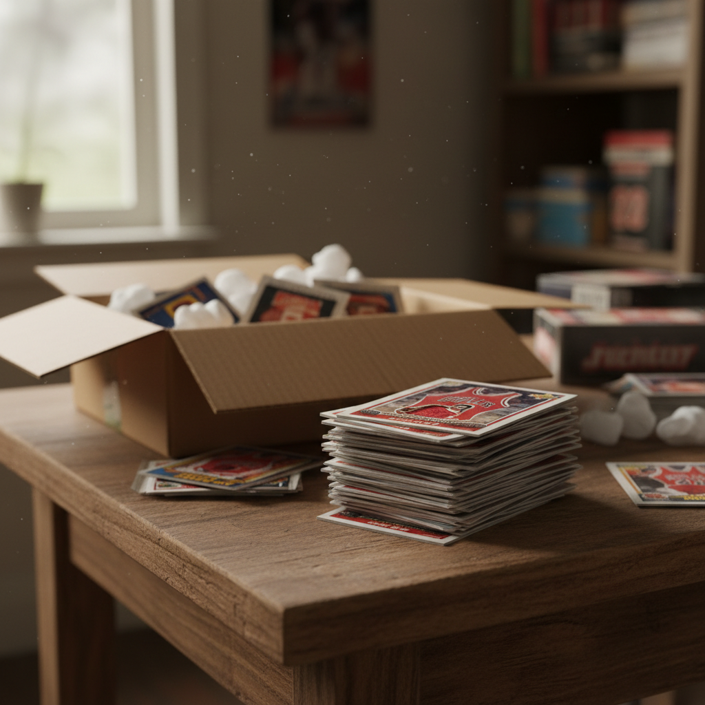 An image of various sports cards, possibly Michael Jordan cards, suggesting a Craigslist or local find